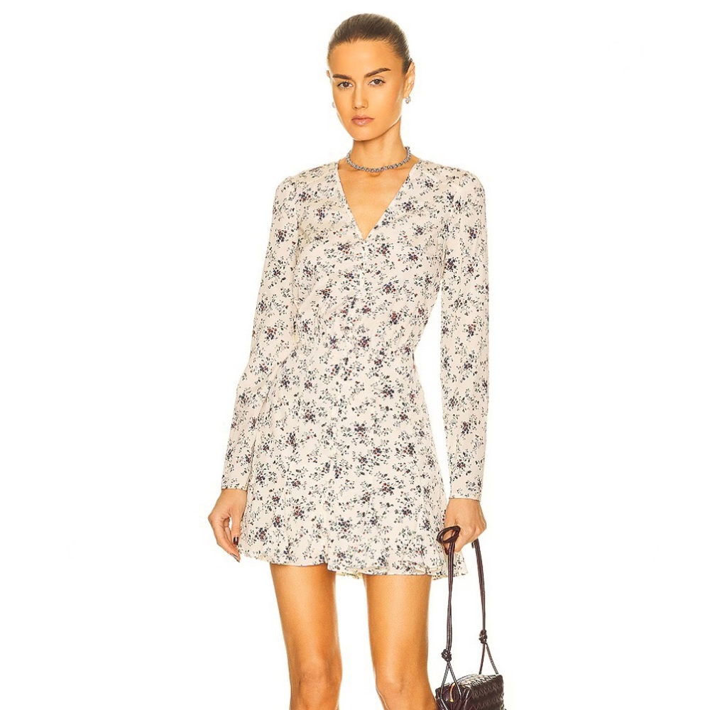 NEW VERONICA BEARD REVOLVE FLORAL PRINT MINI DRESS